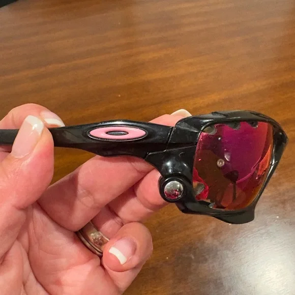 OAKLEY RACING JACKET Vented Sunglasses Black Prizm Sport Cycling Running Lenses - Picture 12 of 14